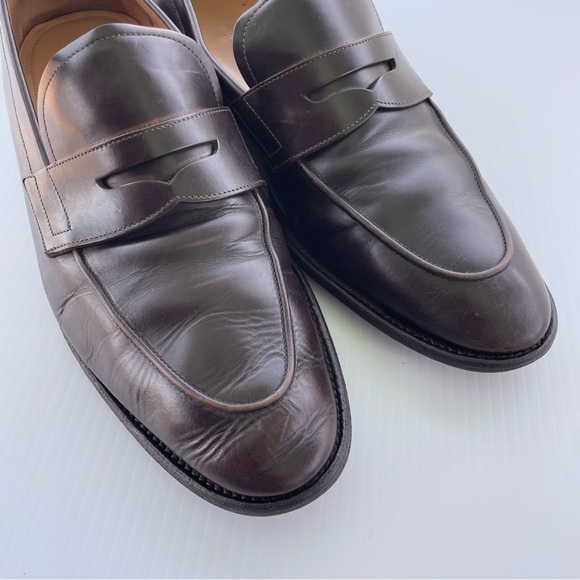 Louis Vuitton Men’s Vintage LV Monogram Trim Brown Leather Loafer size 7 - Picture 9 of 9